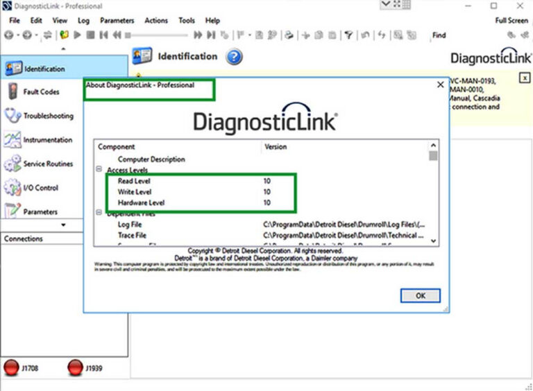 detroit diesel diagnostic link 8 english content