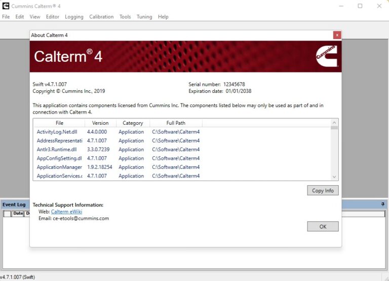 Cummins Calterm 4.7.1 Installation and Activation service