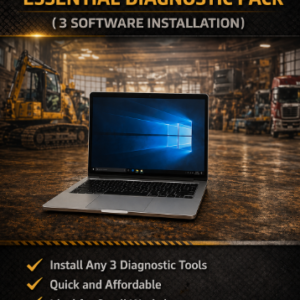 Multi-brand heavy vehicle diagnostic software remote installation including Nexiq eTechnician and Cummins Calterm