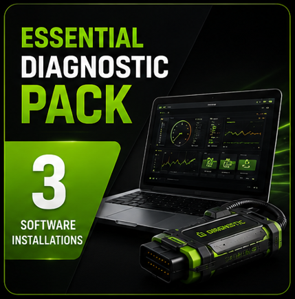 🔹 Essential Diagnostic Pack (3 Software Installation) 1 Heavy mechanical diagnostic software remote installation service for Caterpillar, Cummins, JCB, Perkins, Allison DOC, Detroit Diesel, Eaton Service Ranger.