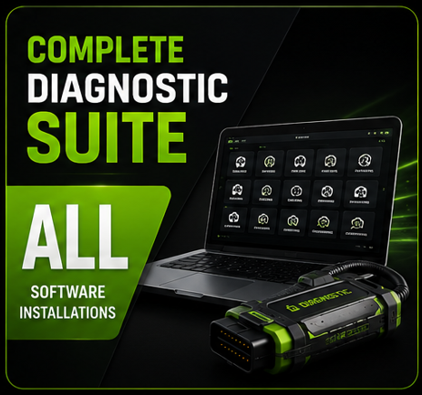 Complete Diagnostic Suite (All Software Installation) 1 Heavy mechanical diagnostic software remote installation service for Caterpillar, Cummins, JCB, Perkins, Allison DOC, Detroit Diesel, Eaton Service Ranger.