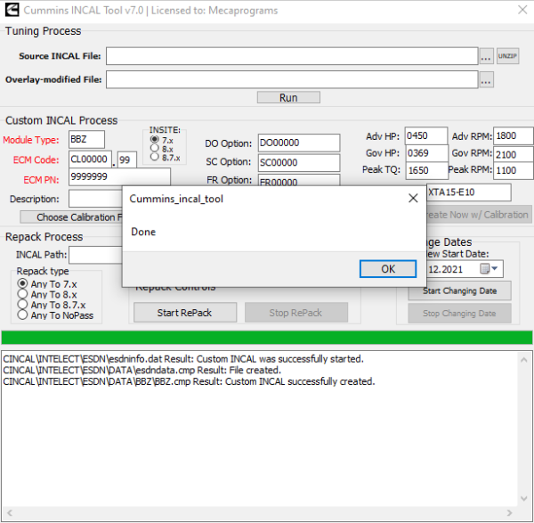 incal tool v7