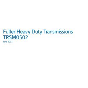 eaton roadranger transmission service manual
