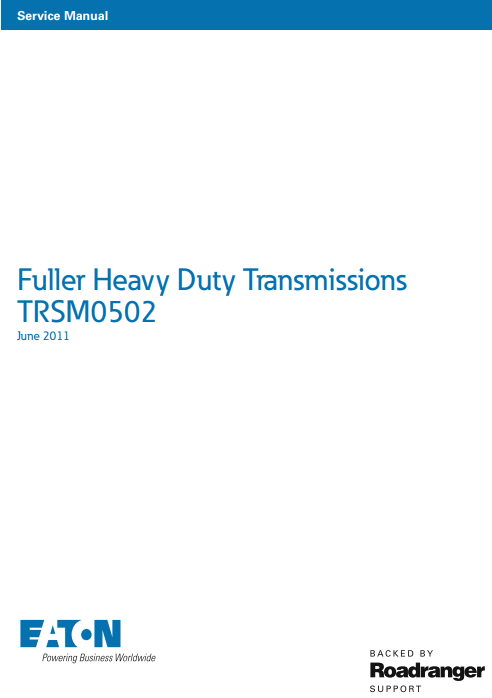 eaton roadranger transmission service manual