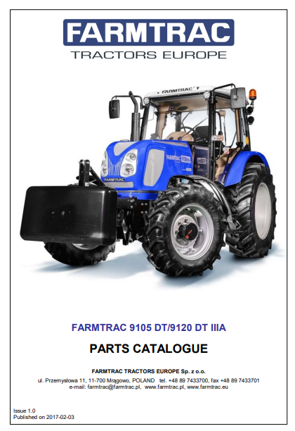 farmtrac tractor parts catalogue pdf