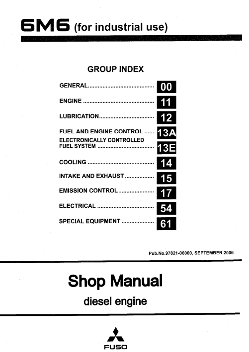 fuso engine workshop manual