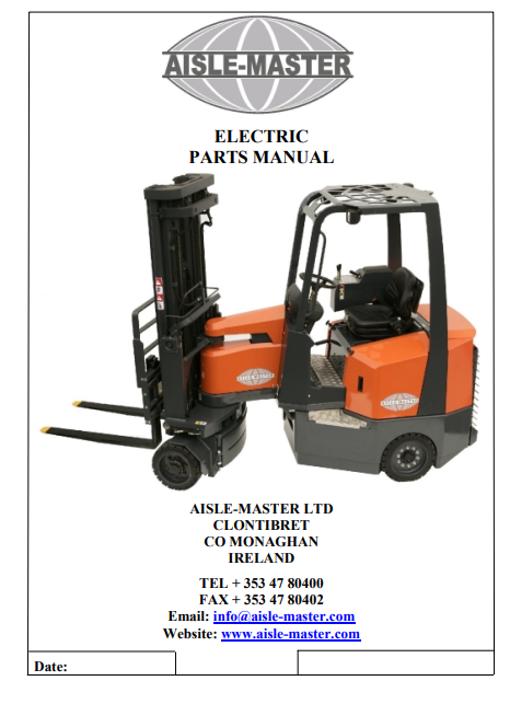 Aisle Master ELECTRIC Forklift Parts Catalog