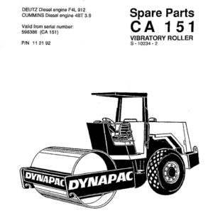 dynapac parts manual
