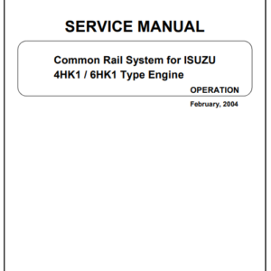Isuzu 4HK1 Engine Isuzu 6HK1 Engine