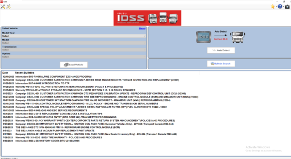 Isuzu IDSS USA 01.2024 Diagnostic Service System 1