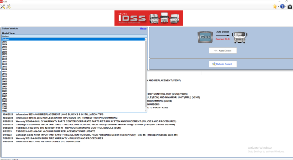 Isuzu IDSS USA 01.2024 Diagnostic Service System 2