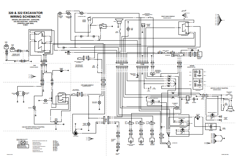 Bobcat 320 , 320L, 322 Mini Excavator Wiring Schematic 1 bobcat wiring diagram pdf