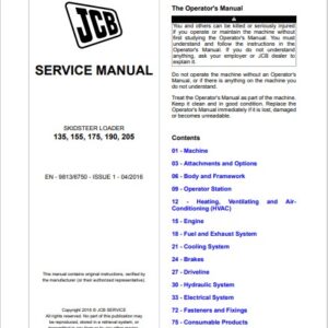 jcb skid steer service manual