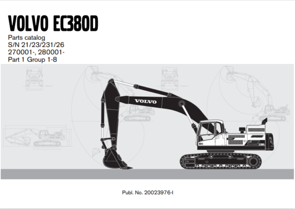 volvo excavator parts catalogue pdf