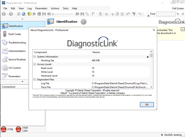 detroit diesel diagnostic link