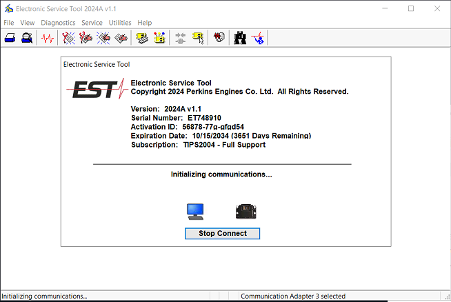 Perkins EST- Perkins Electronic Service Tool 2024A