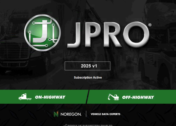 Noregon JPRO 2025 interface displaying commercial fleet diagnostics tools for enhanced vehicle performance monitoring