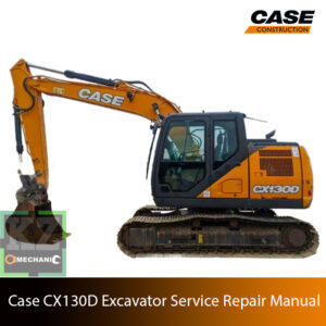 Service repair manual for case Case cx130d excavator, showcasing diagrams and guidelines for effective machine maintenance and repairs
