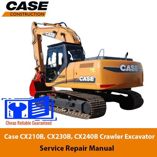 Case CX210B, CX230B, CX240B Crawler Excavator Service Repair Manual