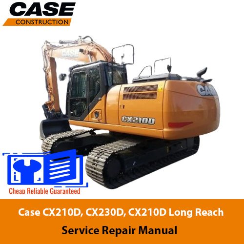 Case CX210D, CX230D, CX210D Long Reach Crawler Excavator Service Repair Manual