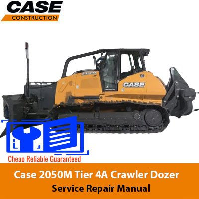 Service repair manual cover for case 2050m dozer