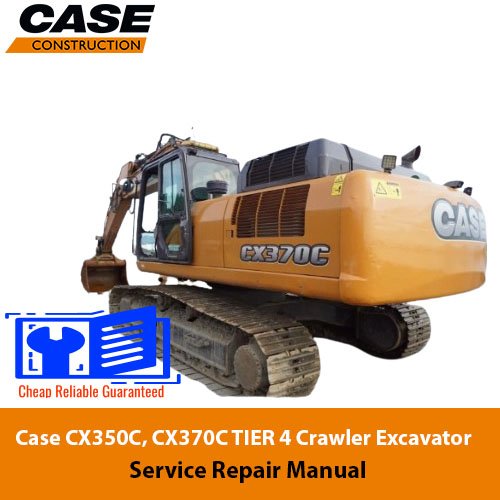 Case CX350C, CX370C TIER 4 Crawler Excavator Service Repair Manual