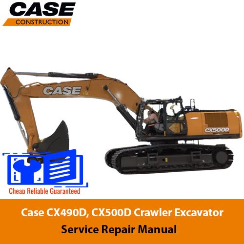 Case CX490D, CX500D Crawler Excavator Service Repair Manual