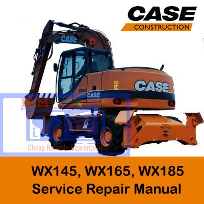Case WX145, WX165, WX185 Excavator Service Repair Manual
