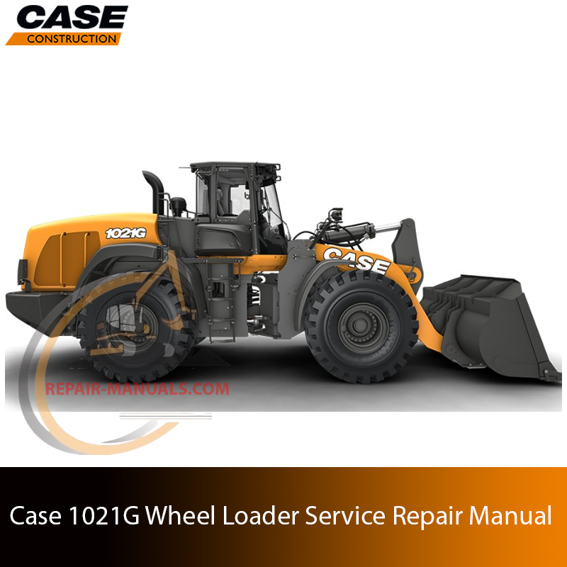 Service repair manual cover for Case 1021G Wheel Loader