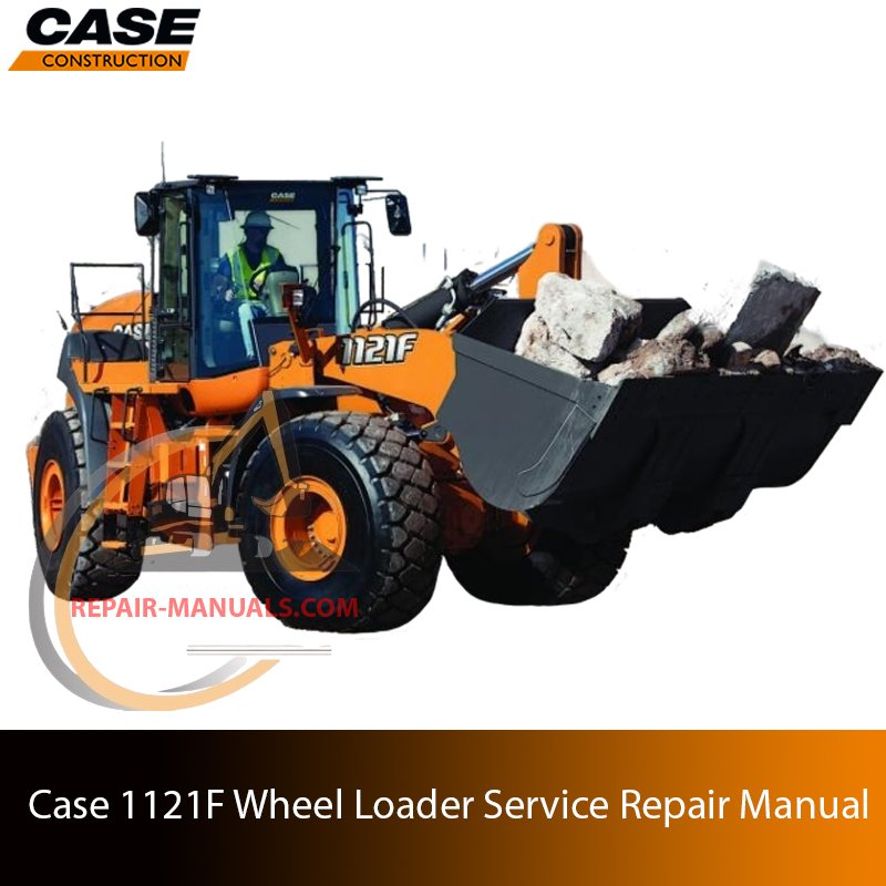 Service repair manual cover for Case 1121F Wheel Loader
