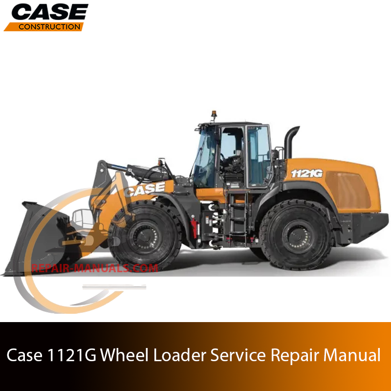 Service repair manual cover for Case 1121G Wheel Loader