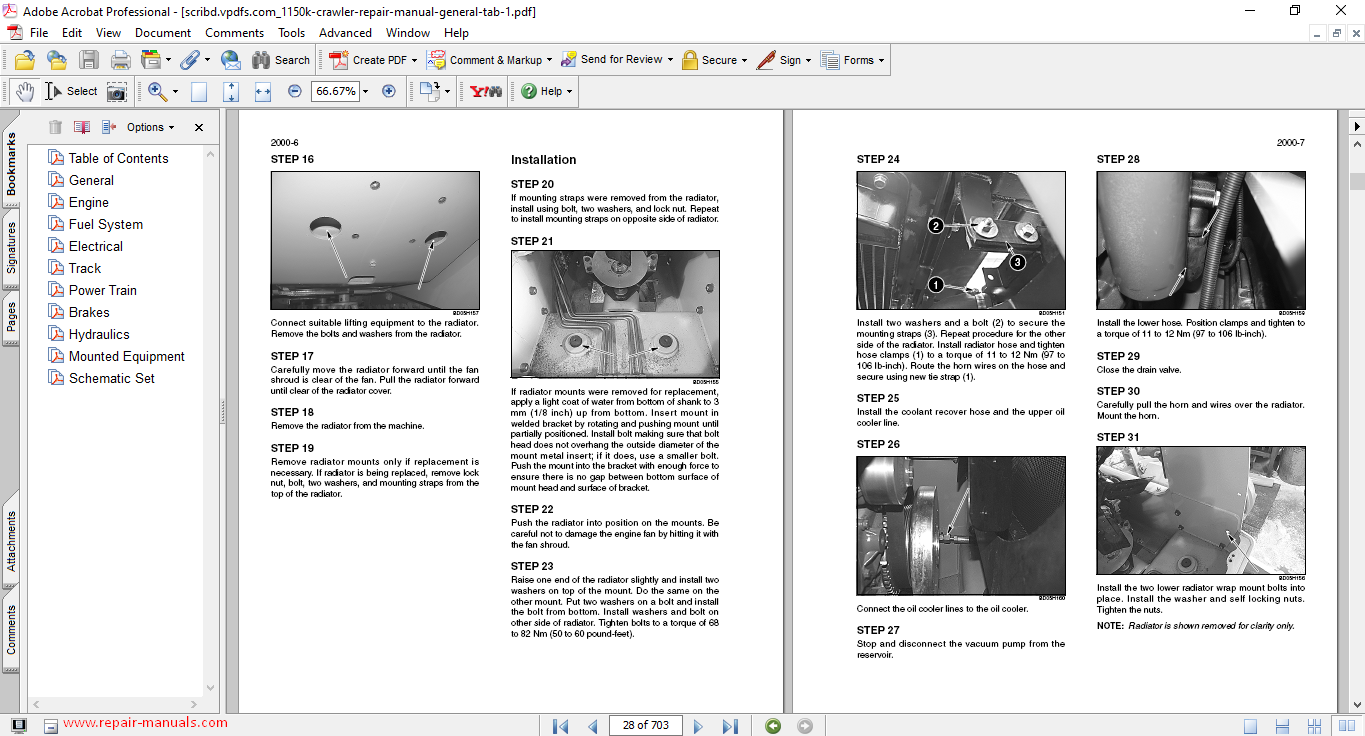 Case 1150K Crawler Dozer Service Repair Manual 5 Case 1150K Crawler Dozer Service Repair Manual - Image 5