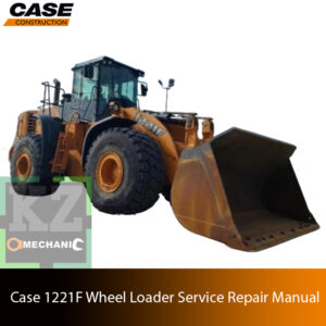 Service repair manual cover for Case 1221F Wheel Loader