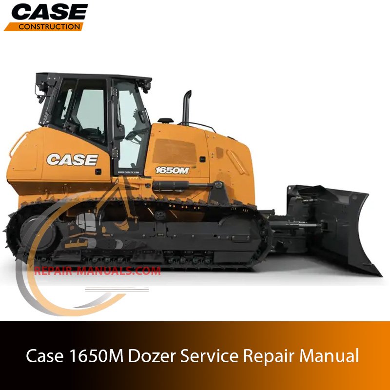 Cover of the service repair manual for Case 1650M Dozer