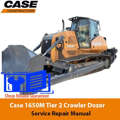 Cover page of the Service Repair Manual for Case 1650M Dozer