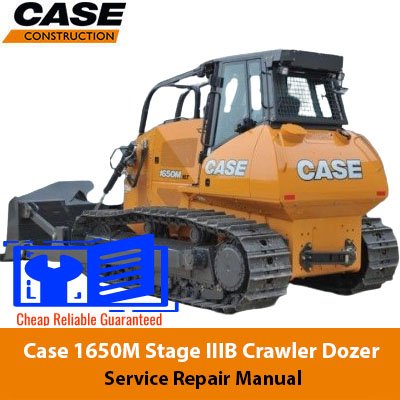 Service repair manual cover for case 1650m dozer