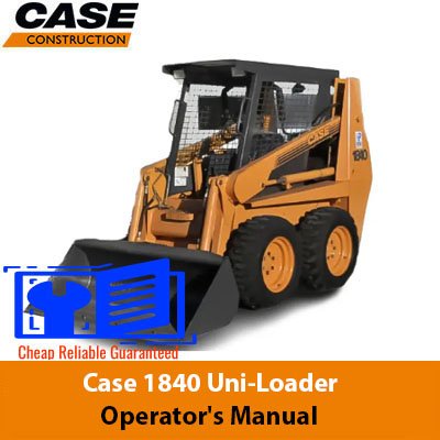 case 1840 operators manual