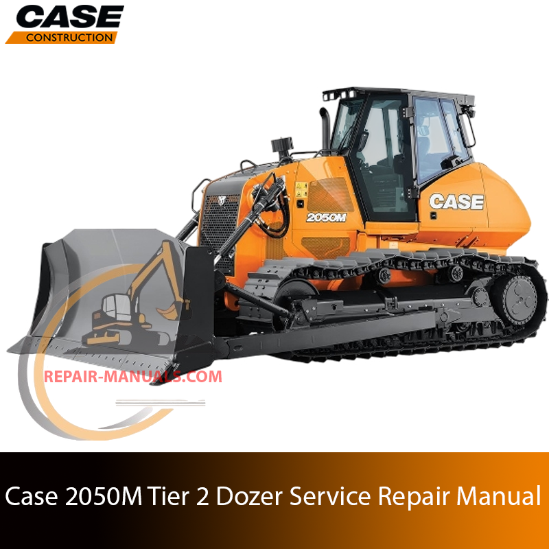 Service repair manual cover for case 2050m dozer