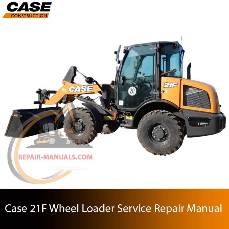 Service repair manual cover for Case 21F Wheel Loader