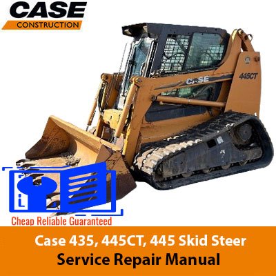 Case 435, 445CT, 445 Skid Steer Loader Service Repair Manual