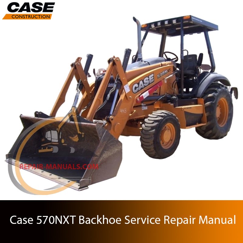 Service repair manual cover for Case 570NXT