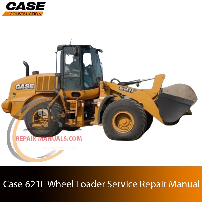 Service repair manual cover for Case 621F Wheel Loader