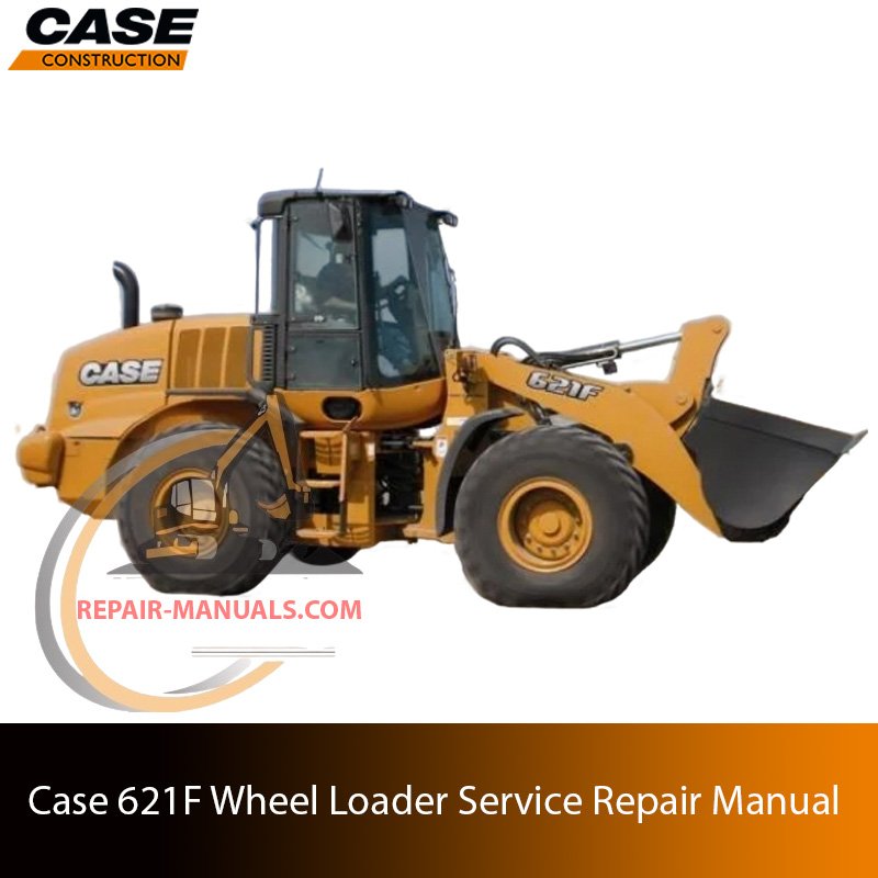Service repair manual cover for Case 621F Wheel Loader