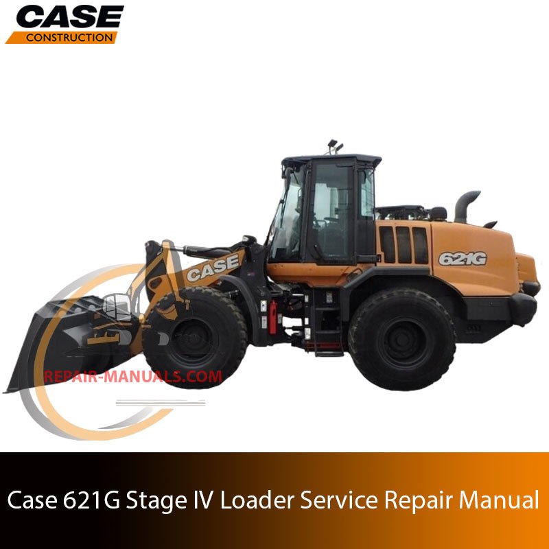 Service repair manual cover for Case 621G Wheel Loader