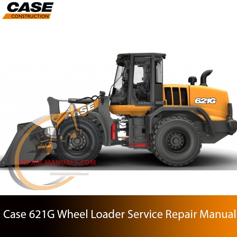 Service repair manual cover for Case 621G Wheel Loader