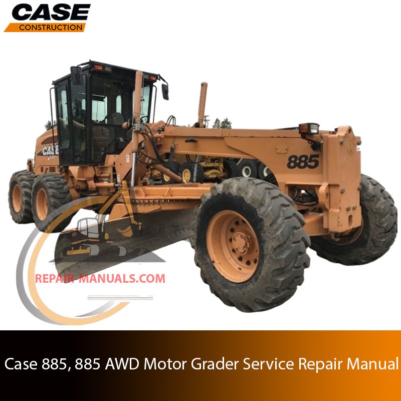 Service repair manual for case 885 motor grader