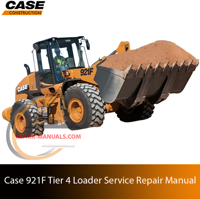 Service repair manual cover for Case 921F Wheel Loader