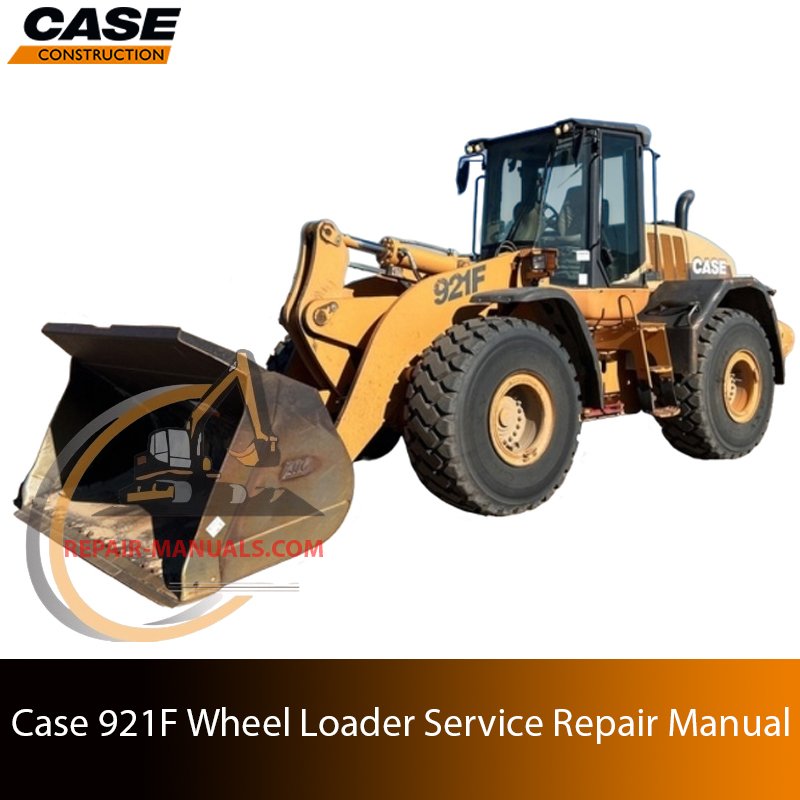 Service repair manual cover for Case 921F Wheel Loader
