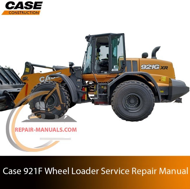 Service repair manual cover for Case 921G Wheel Loader
