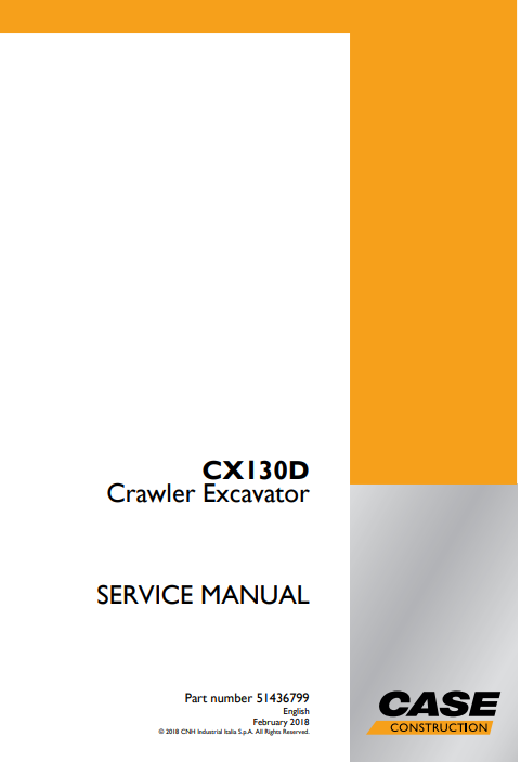 Case CX130D Crawler Excavator Service Repair Manual 2 case cx130d service manual